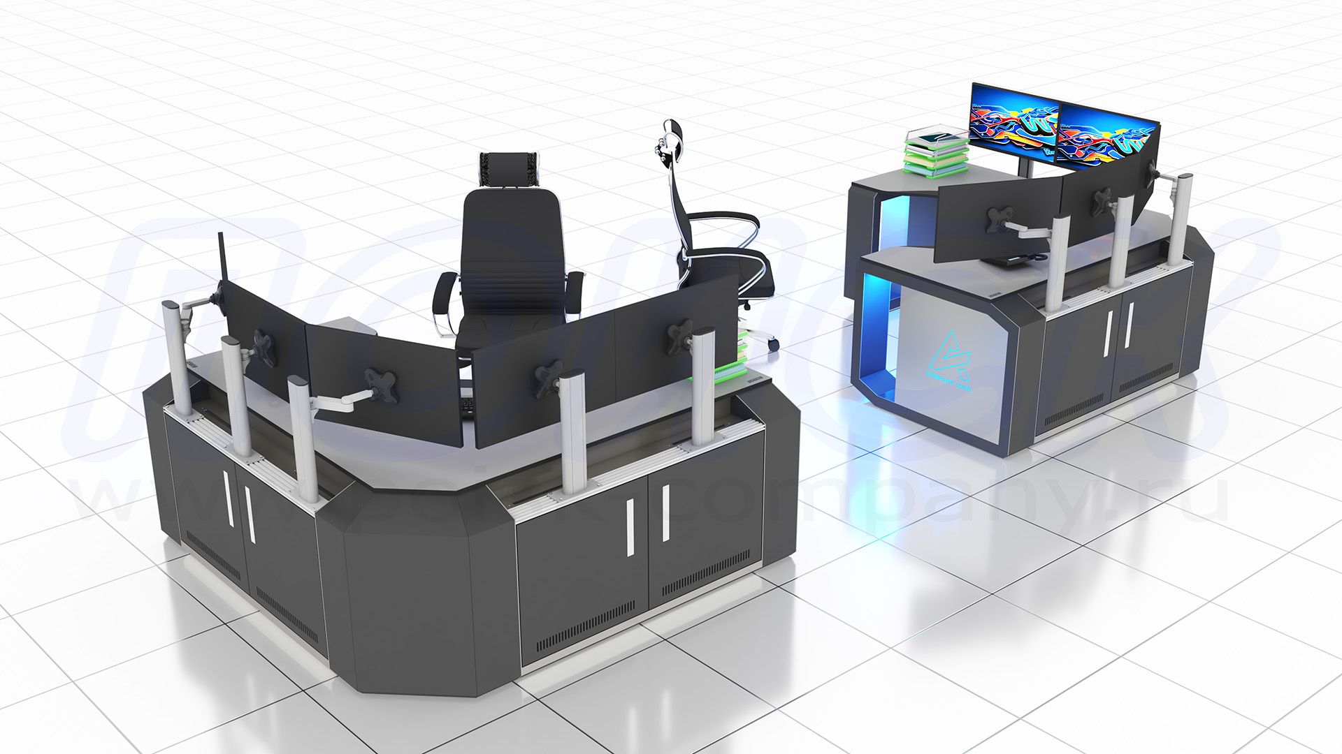 Диспетчерский стол-пульт серии ПОИСК-D (66)