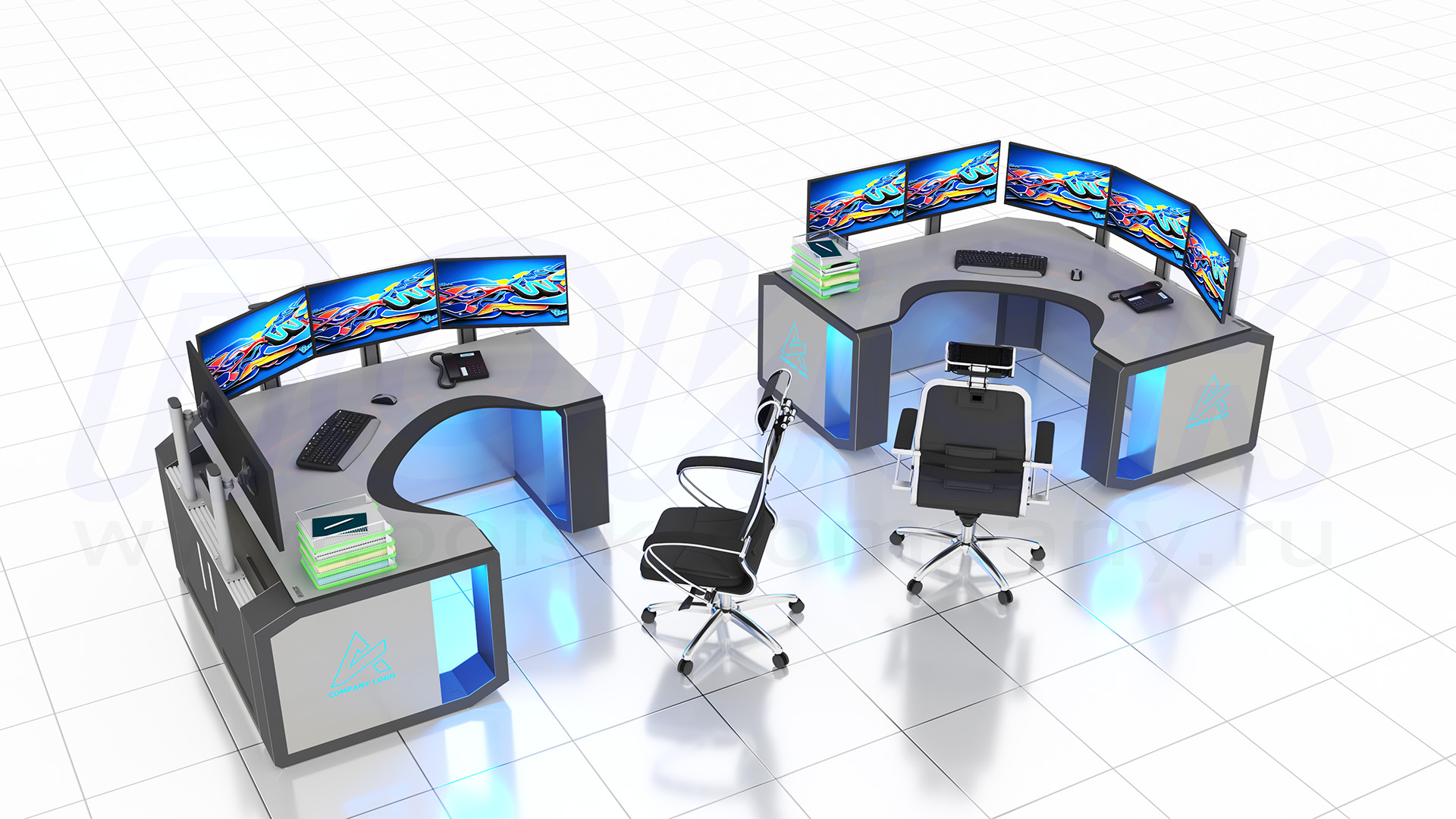 Диспетчерский стол-пульт серии ПОИСК-D (69)