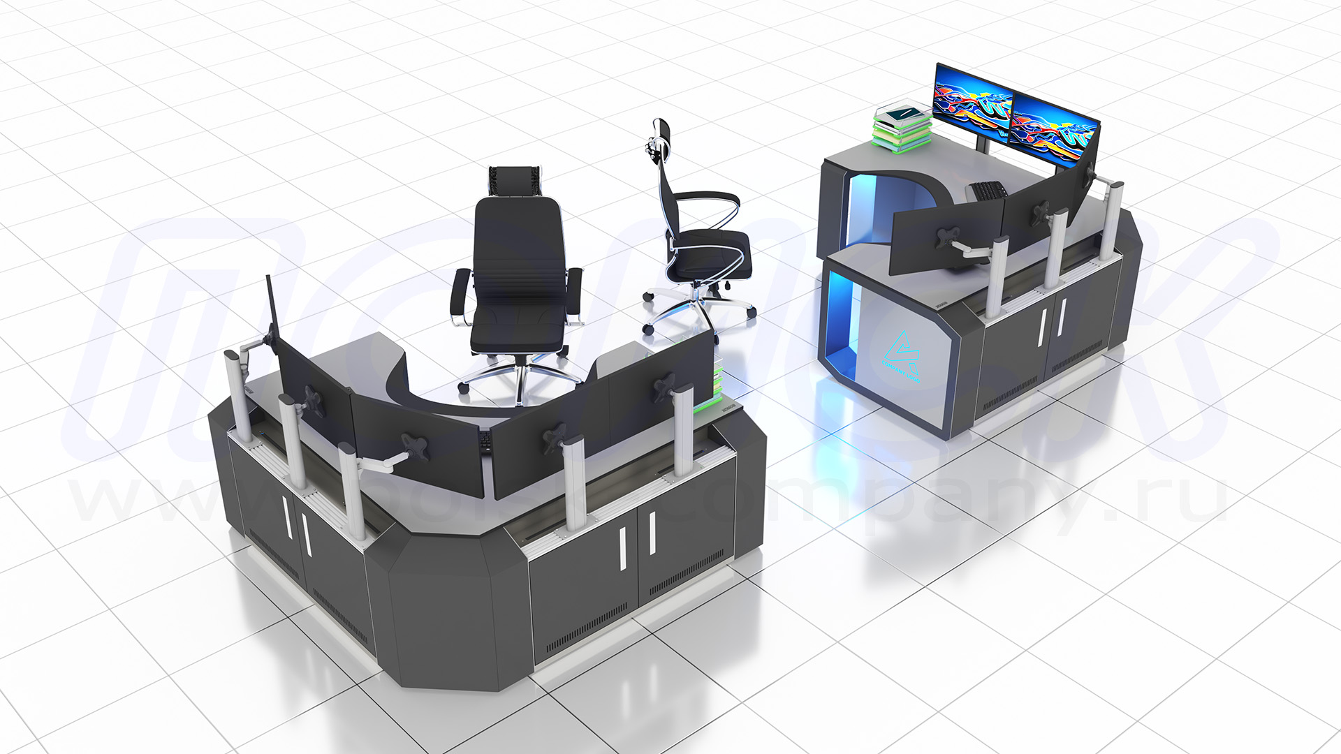 Диспетчерский стол-пульт серии ПОИСК-D (72)