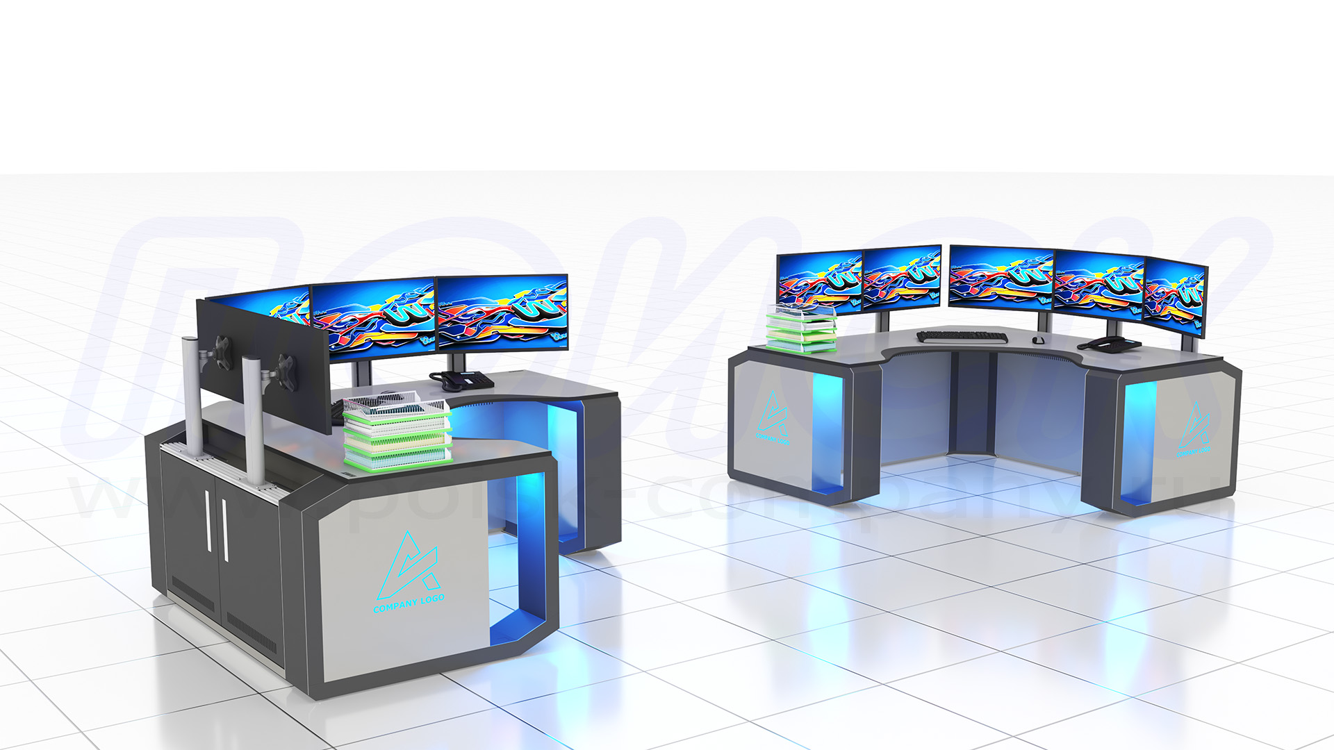 Диспетчерский стол-пульт серии ПОИСК-D (74)