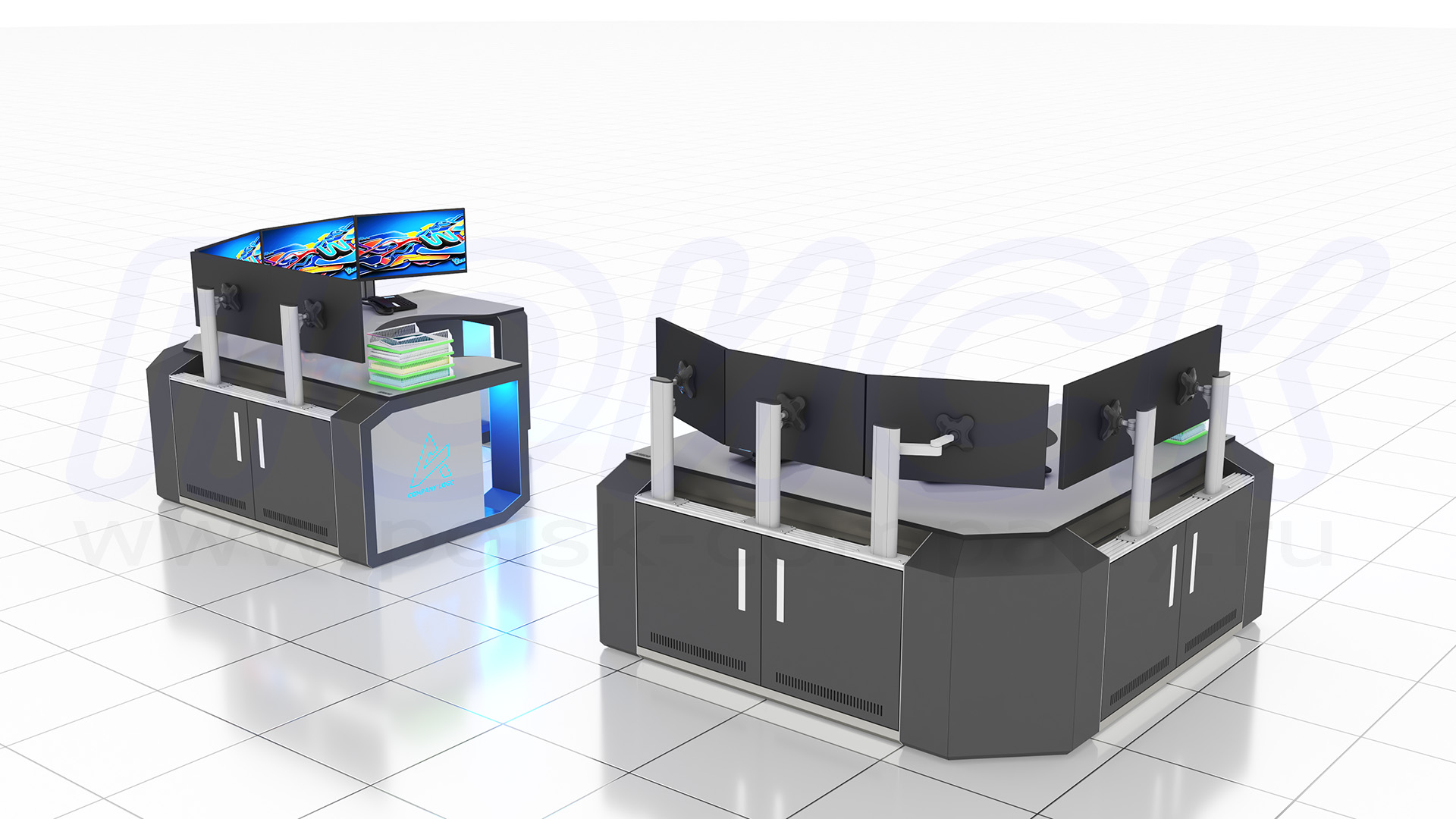 Диспетчерский стол-пульт серии ПОИСК-D (77)