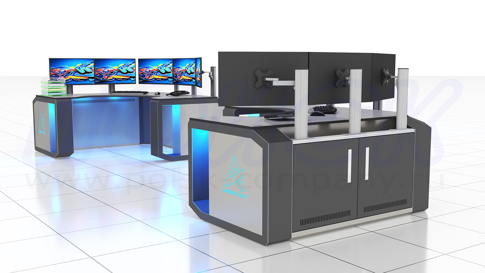 Диспетчерский стол-пульт серии ПОИСК-D (83)