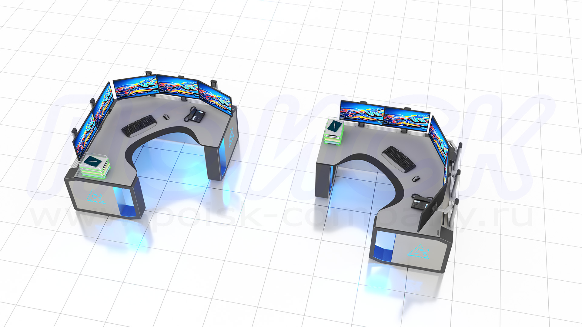 Диспетчерский стол-пульт серии ПОИСК-D (86)
