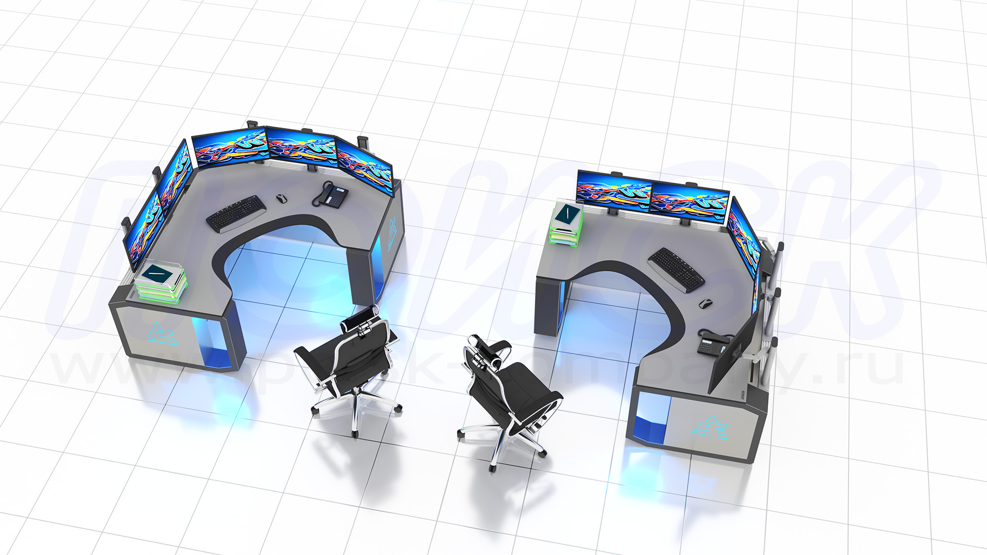 Диспетчерский стол-пульт серии ПОИСК-D (87)
