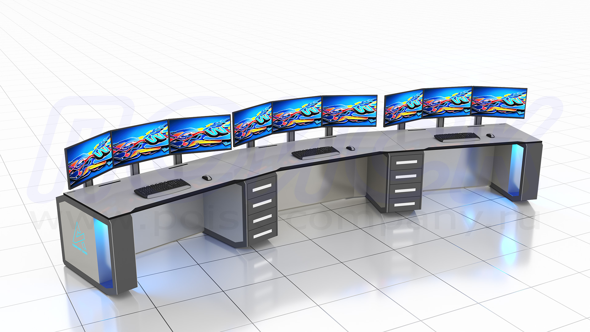 Диспетчерский стол-пульт серии ПОИСК-D (89)