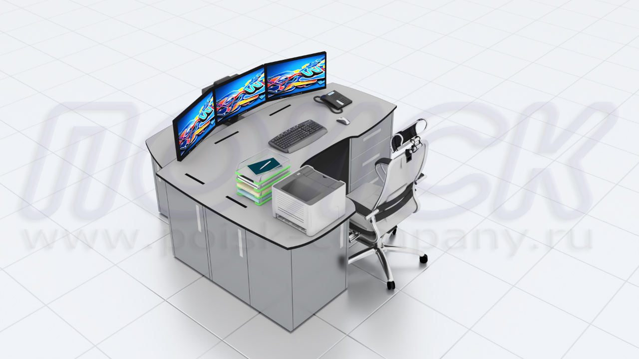 Диспетчерские столы-пульты серии ПОИСК-L1