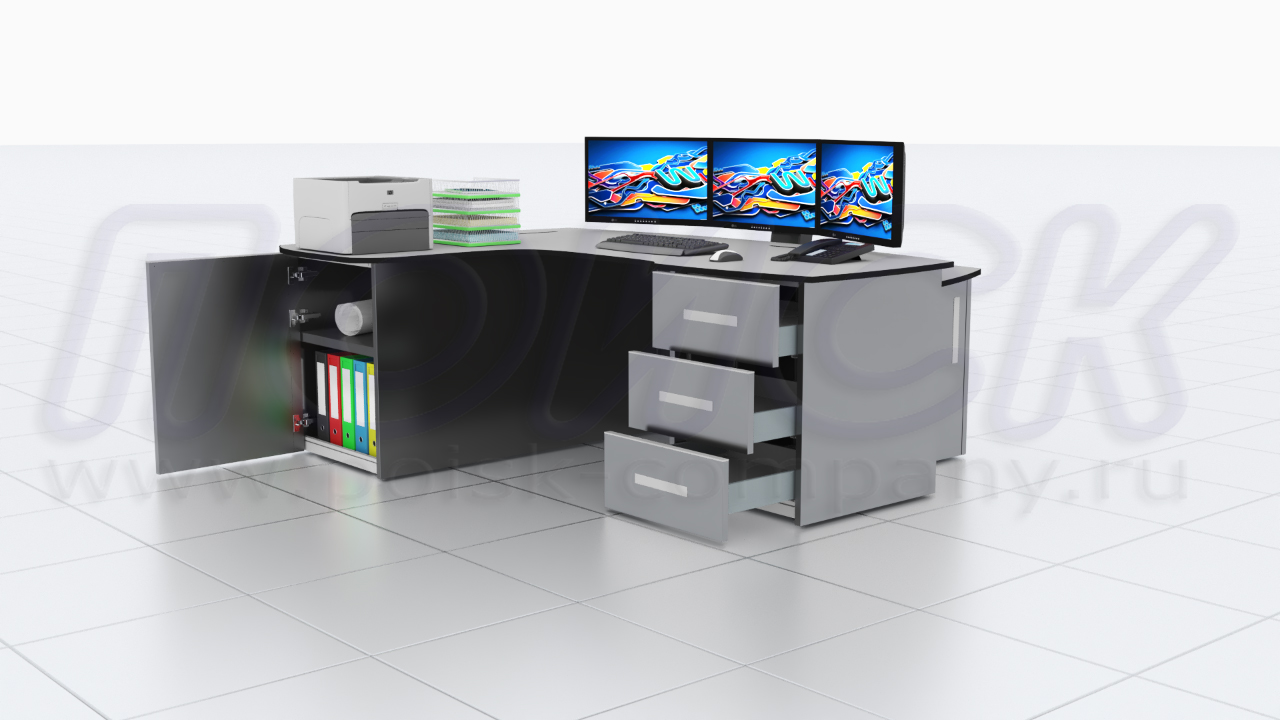 Диспетчерские столы-пульты серии ПОИСК-L1