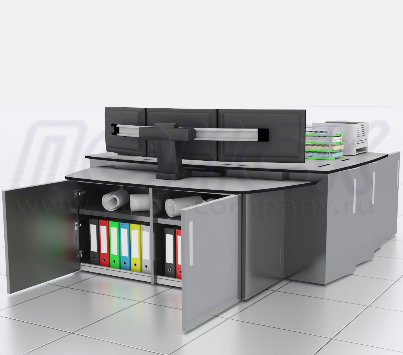 Диспетчерские столы-пульты серии ПОИСК-L1