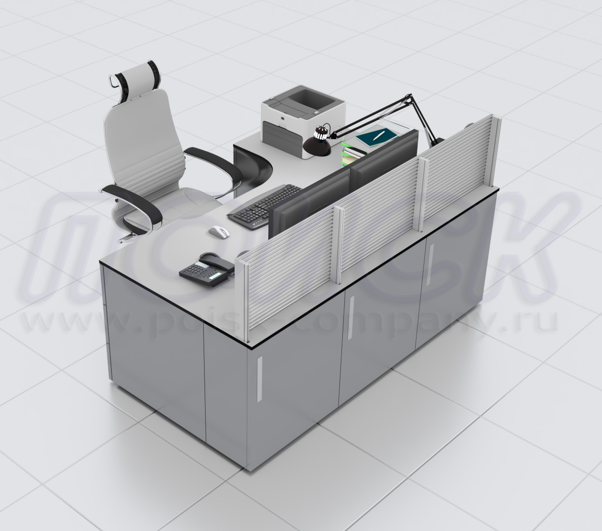 Диспетчерские столы-пульты серии ПОИСК-L1