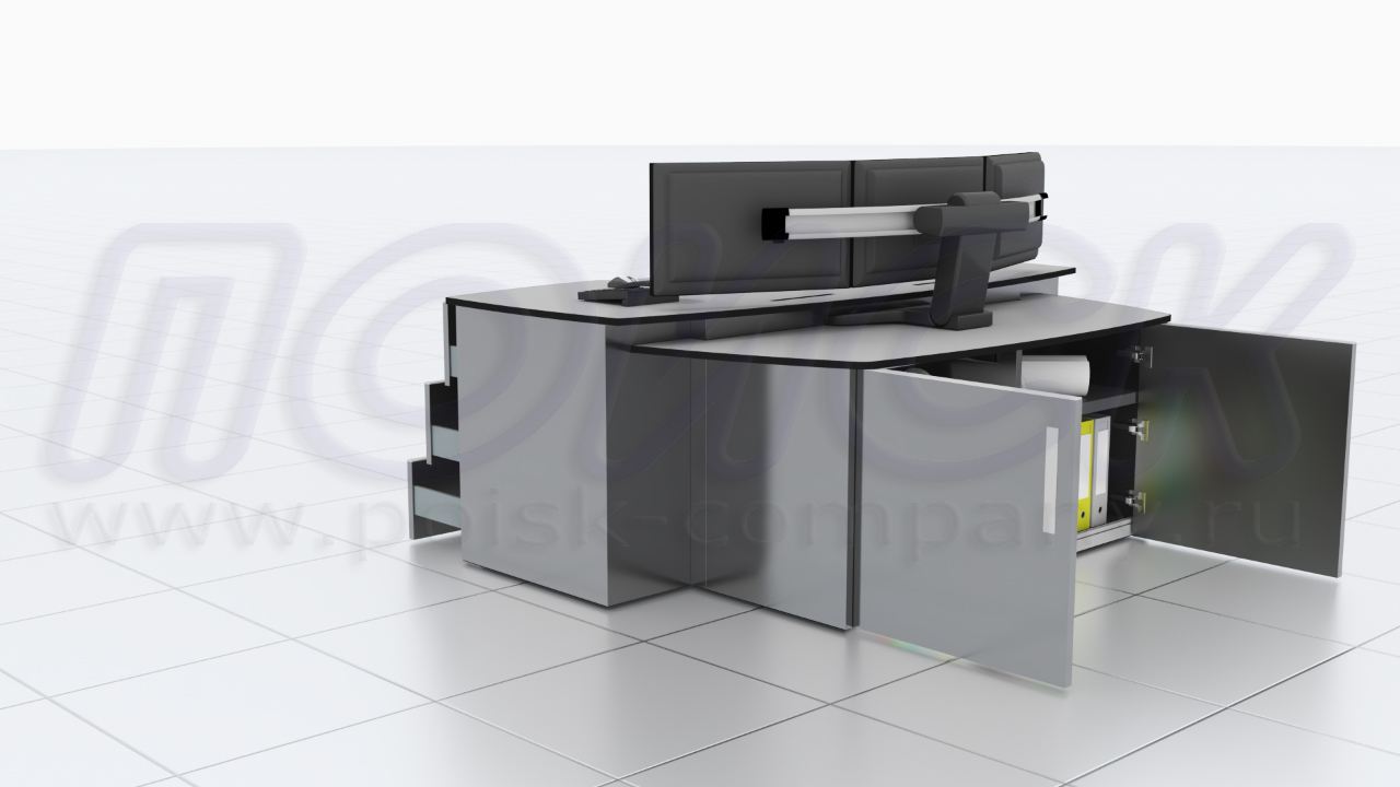 Диспетчерские столы-пульты серии ПОИСК-L1