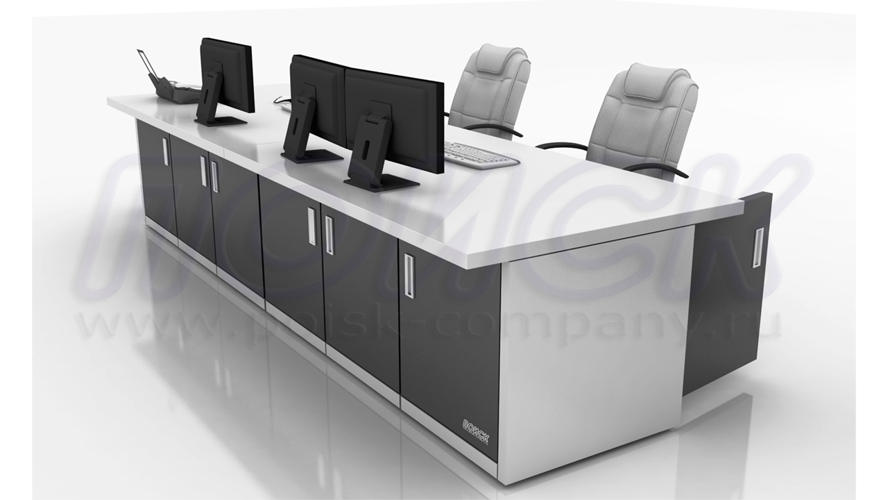 Диспетчерский пульт ПОИСК-Х, с отсеками для размещения оборудования и документации